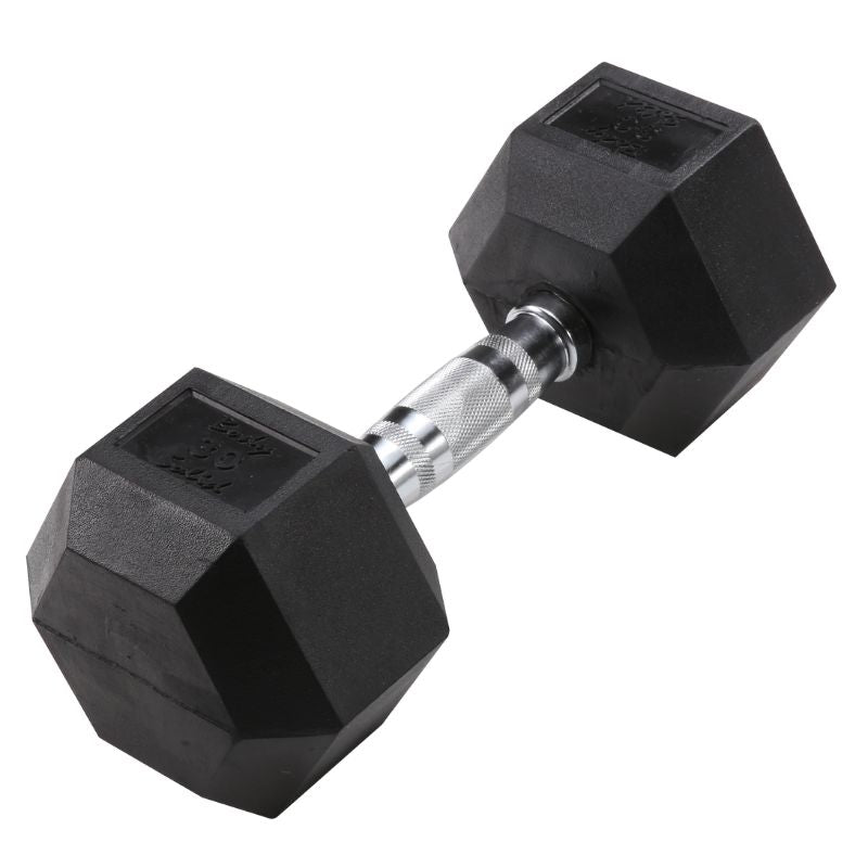 Body Solid Rubber Hex Dumbbells 3 lb Hex Rubber Dumbbell