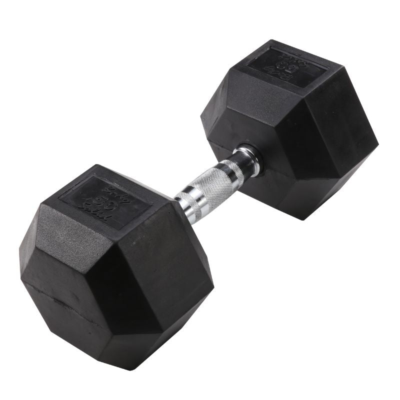 Body Solid Rubber Hex Dumbbells 50 lb Hex Rubber Dumbbell