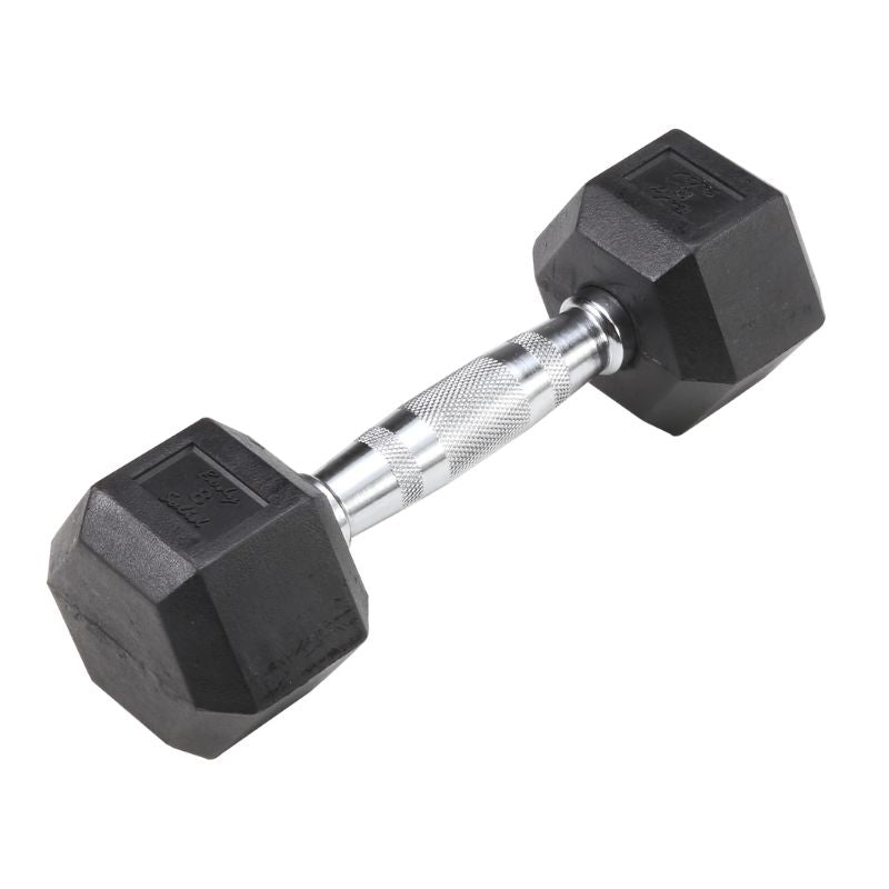 Body Solid Rubber Hex Dumbbells 8 lb Hex Rubber Dumbbell