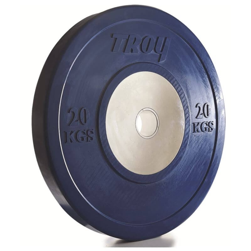 CO-SBP Troy Competition Grade Color Bumper Plate 20kg Blue