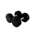 COMMPAC-TSDR100 TROY 5-100lb Rubber Encased 12-Sided Dumbbell 50lb Pair