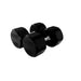 COMMPAC-TSDR50 TROY 5-50lb Rubber Encased 12 - Sided Dumbbell 100lb Pair