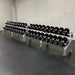 COMMPAC-TSDU100 TROY 12- Sided 5-100lb Urethane Dumbbell Set with Racks