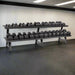 CP-DBU-2T-A Hampton Fitness Urethane DURA-BELL Dumbbells 16 Pair Horizontal Pack