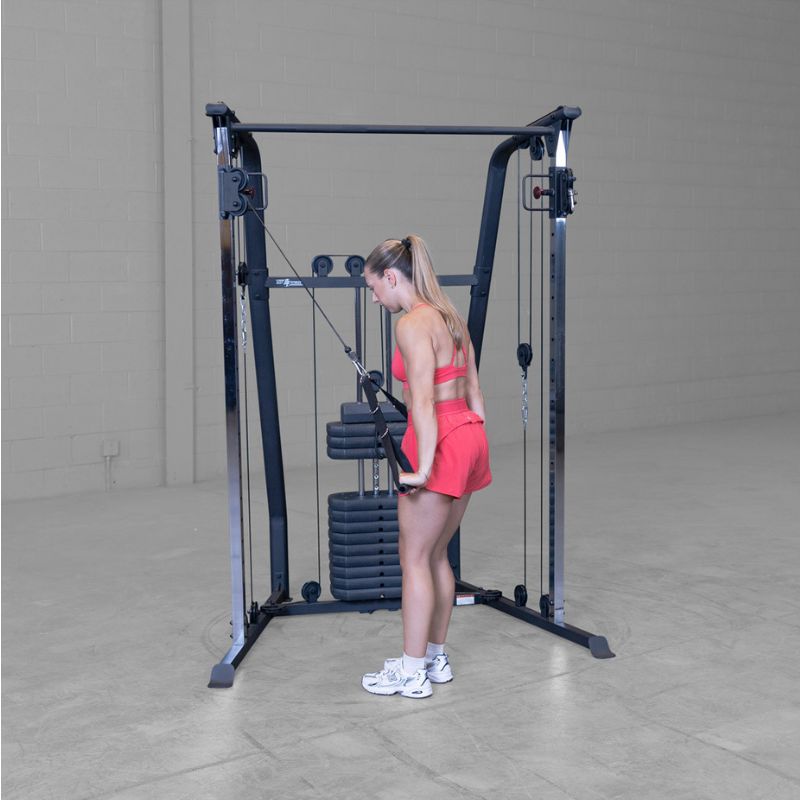 Cable Tricep Extension using Body-Solid Best Fitness BFFT10B Functional Trainer