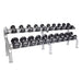 DR-10 TROY 10-Pair Dumbbell Saddle Rack with Dumbbells