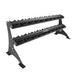 Defiant Strength 2 Tier Adjustable Saddle Rack - DS-953SR Angled View