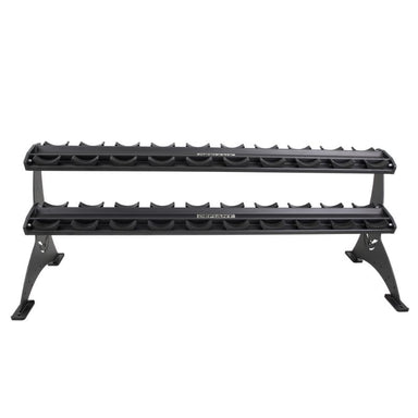 Defiant Strength 2 Tier Adjustable Saddle Rack - DS-953SR Front View
