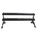 Defiant Strength 2 Tier Adjustable Saddle Rack - DS-953SR Front View