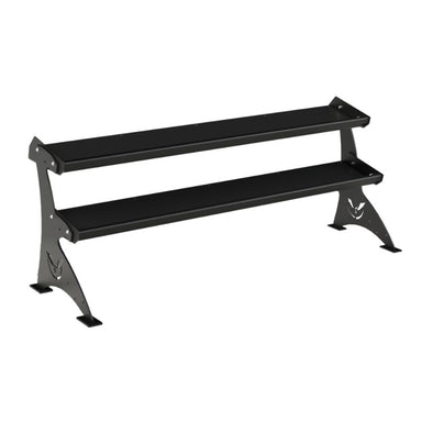 Defiant Strength 2 Tier Adjustable Tray Rack - DS-955TR Angled View
