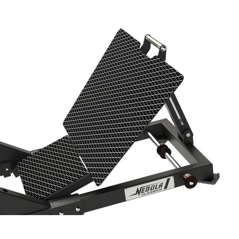 Defiant Strength 35° Linear Bearing Hack Squat – DS-920 Foot Plate & Band Pegs
