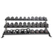 Defiant Strength 3 Tier Adjustable Saddle Rack - DS-954TT with other Free Weights