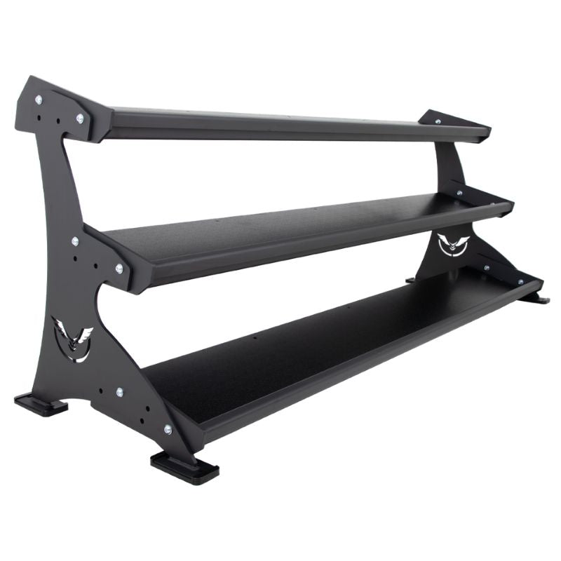 Defiant Strength 3 Tier Adjustable Tray Rack - DS-956TT Angled View