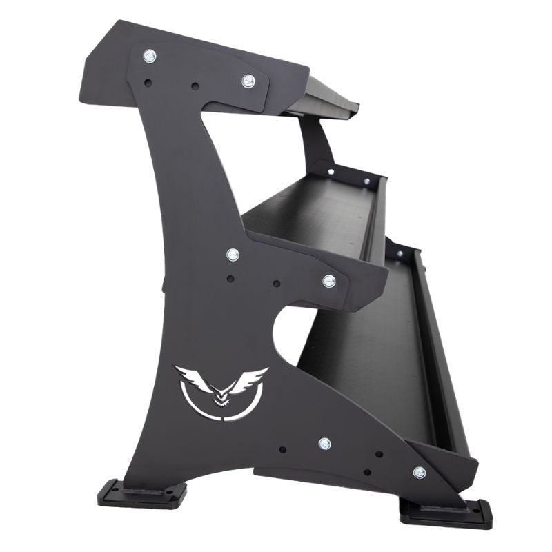 Defiant Strength 3 Tier Adjustable Tray Rack - DS-956TT Side View