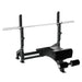 Defiant Strength Olympic Decline Bench Press with Plate Storage – DS-945 Angled View