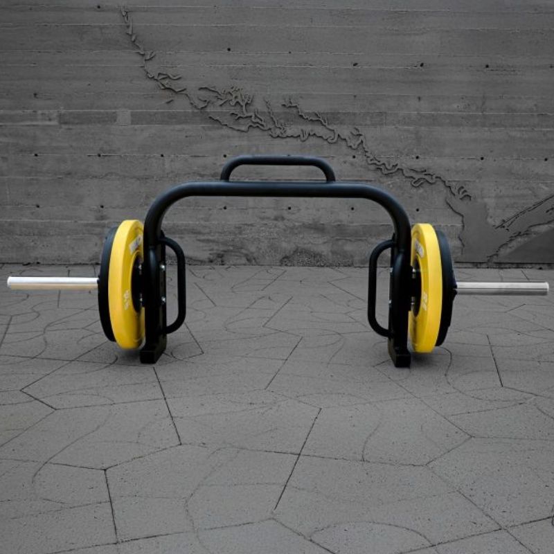 Defiant Strength Open Trap Bar -  813OTB with Colored bumper  plates