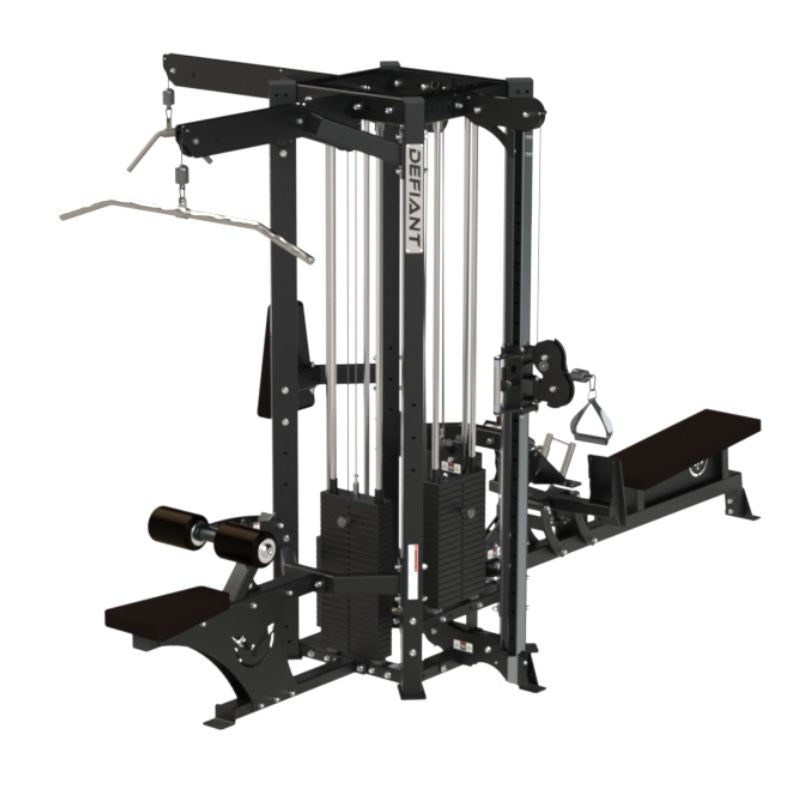 Defiant Strength 4-Stack Multi-Station - MS-4 Lat Pulldown and Seated Row Angle