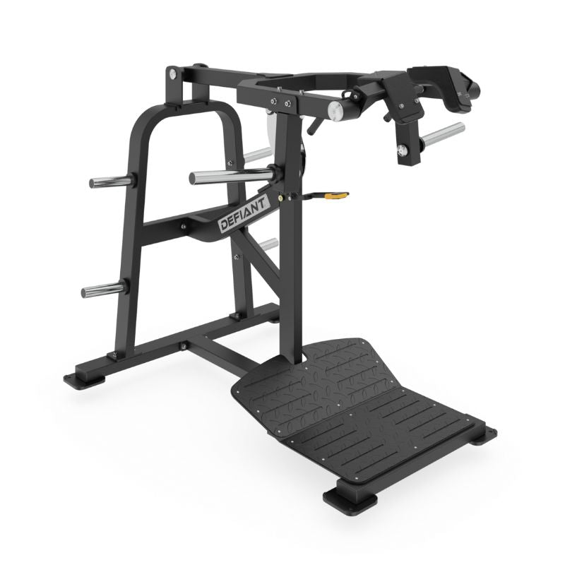 Defiant Strength Plate Loaded Squat Machine – DS-1020 on a white background