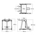 Defiant Strength Reverse Hyperextension Machine – DS-921 Dimensions