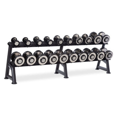 Eclipse Pro Style Dumbbell Pack 5lb – 50lb with 2 Tier Rack