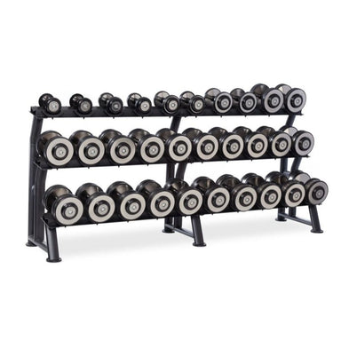 Eclipse Pro Style Dumbbell Pack 5lb – 75lb with 3 Tier Rack