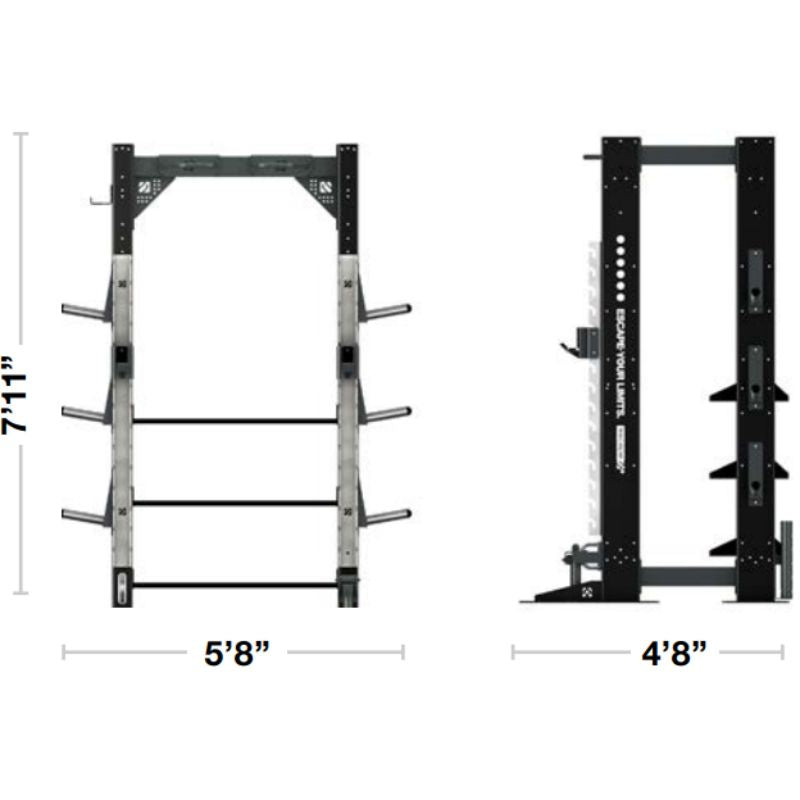 Escape Fitness FREESTANDING SQUAT HUB - OFPSQ14 Dimensions