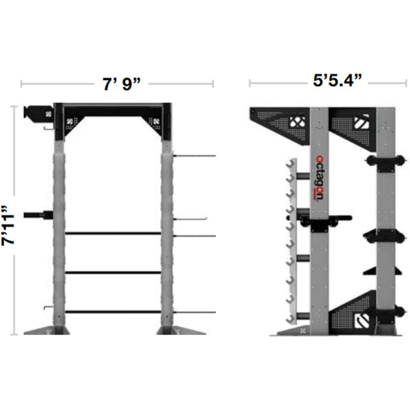 Escape Fitness HIT HUB - FREESTANDING Type 01 - Hit The Gym Dimensions