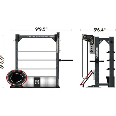 Escape Fitness HIT HUB - FREESTANDING Type 02 - Hit The Gym Dimensions