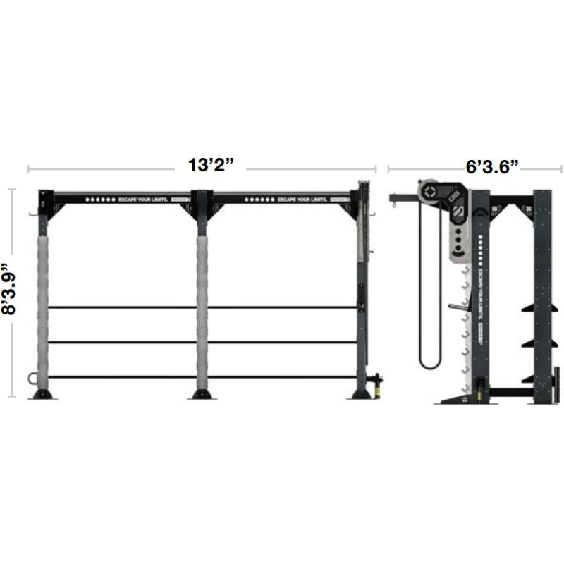 Escape Fitness HIT HUB - FREESTANDING Type 03 - Hit The Gym Dimensions