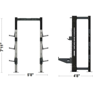Escape Fitness Half Box Squat Frame - OFPSQ10 Dimensions