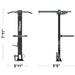 Escape Fitness T1 Tower Type 02 - Fitness Equipment Rack Dimensions