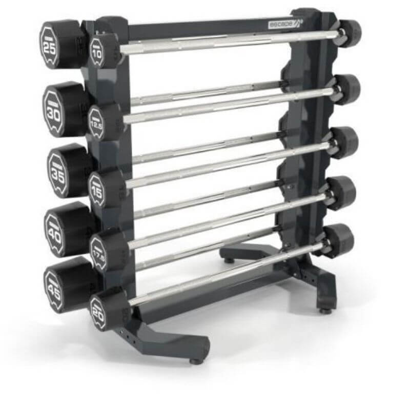 Escape Fitness Urethane Barbell with Rack