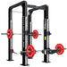Escape Fitness WOD BOX Squat Frame - OFPSQ13 Main Display with Barr and Weight Plates