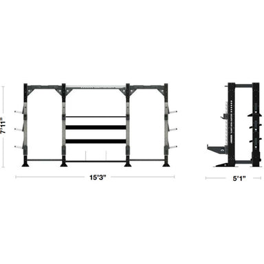 Escape Fitness HALF SQUAD Squat Frame - OFPOT03 Dimensions