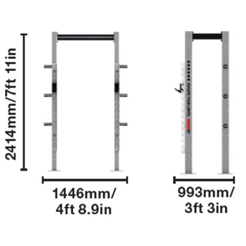 Escape Fitness Octagon LITE Half Box - LITE01 Dimensions