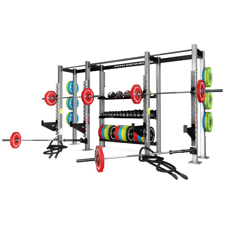 Escape Fitness Octagon LITE Half Squad with Storage - LITE04 Main Display with Other equipments