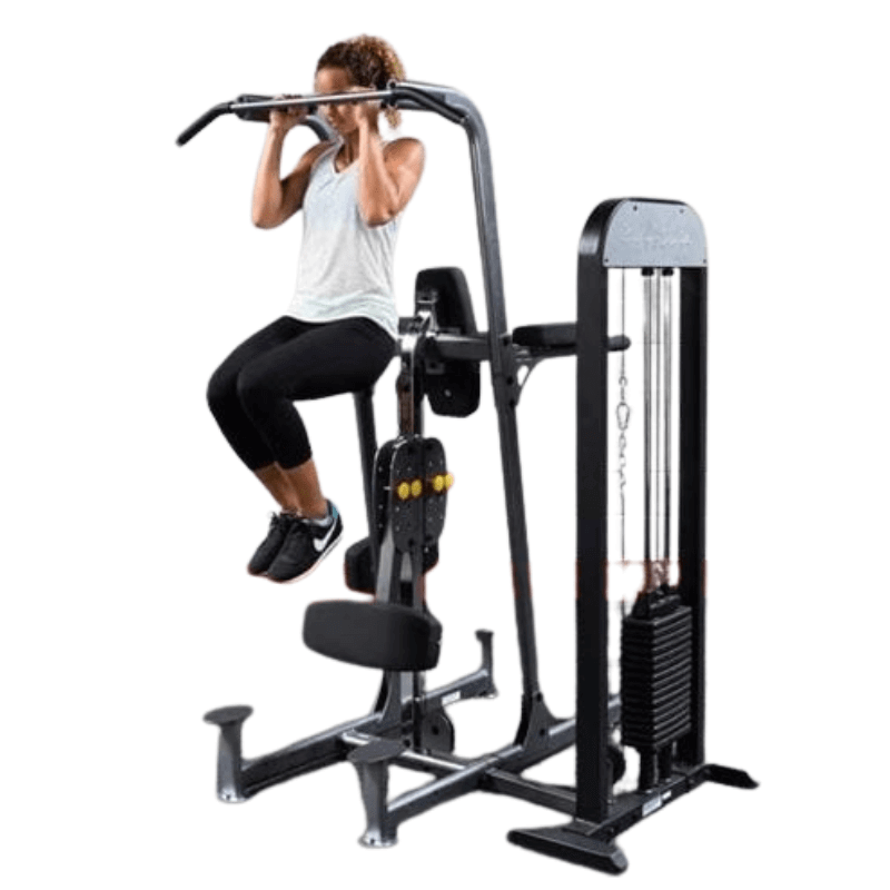 FCD-STK  Body Solid  Pro-Select Weight Assisted Chin-Dip Machine Sample Exercise