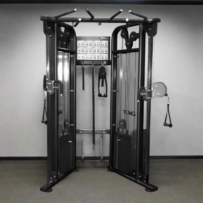 FUNC-TR-B  TAG Fitness Functional Trainer 2x210lb Stacks Black Frame