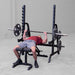 Flat Bench Press using Body-Solid GPR370B Olympic Multi Press Rack