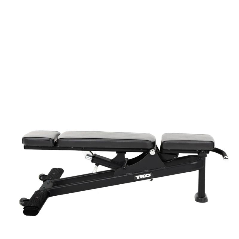 Flat position of TKO Strength Commercial Multi-Angle Bench - 874MA-BK
