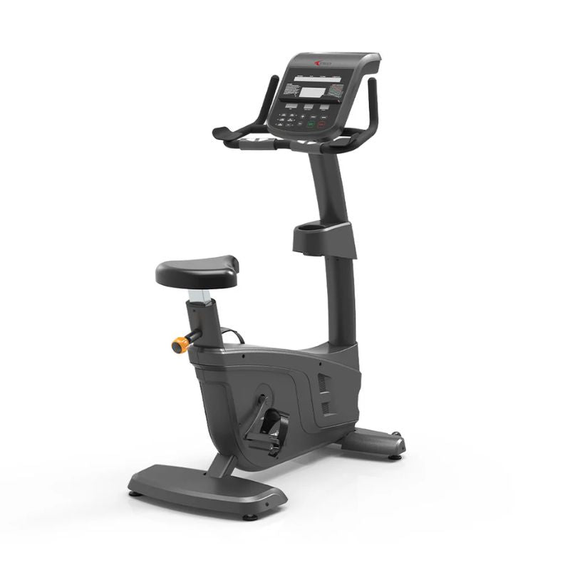 Front Right angled view of TKO Strength Cardio Upright Bike - 7UP-LED