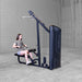 Front view of female doing mid row using Body-Solid Pro ClubLine S2LATX Series 2 Lat and Mid-Row