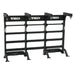 Front view of TKO Strength Freestanding Triple Bay with extra storage on a white background