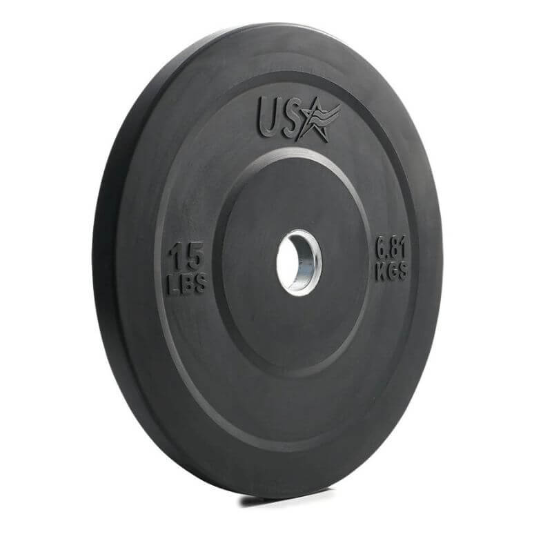 GBO-SBP USA Sports by Troy   Solid Rubber Bumper Plate 15 lb