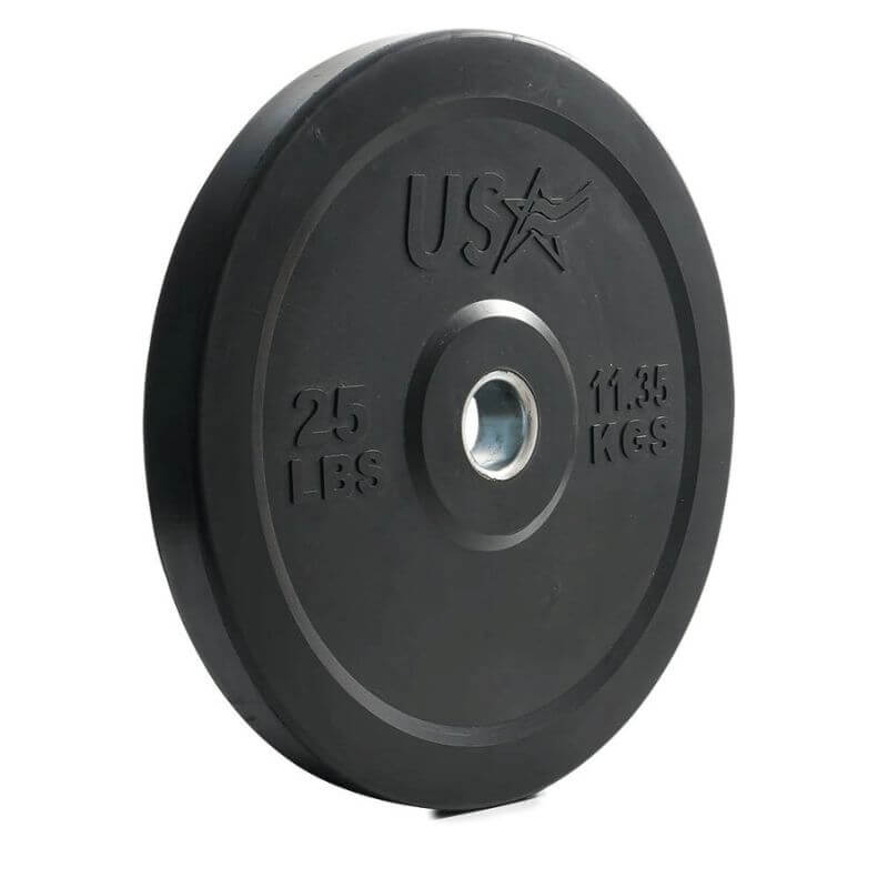 GBO-SBP USA Sports by Troy   Solid Rubber Bumper Plate 25 lb