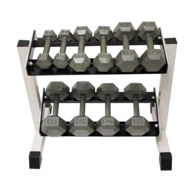 GHDR-5 Troy 5 Pair Horizontal DB Rack with Dumbbells