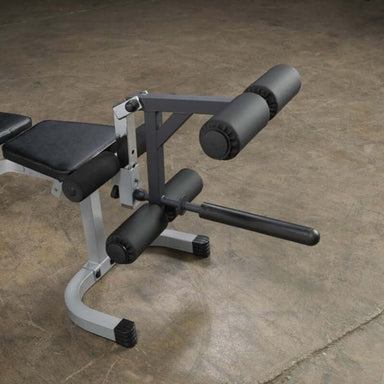 GLDA1  Body Solid 4 Roller Leg Developer  Sample Attach to Bench