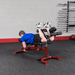 GLDA3  Body Solid 6 Roller Leg Developer Sample Exercise with Bench and Plate