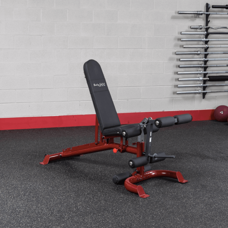 GLDA3  Body Solid 6 Roller Leg Developer Sample with Bench 