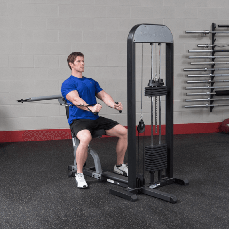 GMFP-STK Body Solid  Pro Select Functional Pressing Station with 210lb Stack Sample Exercise